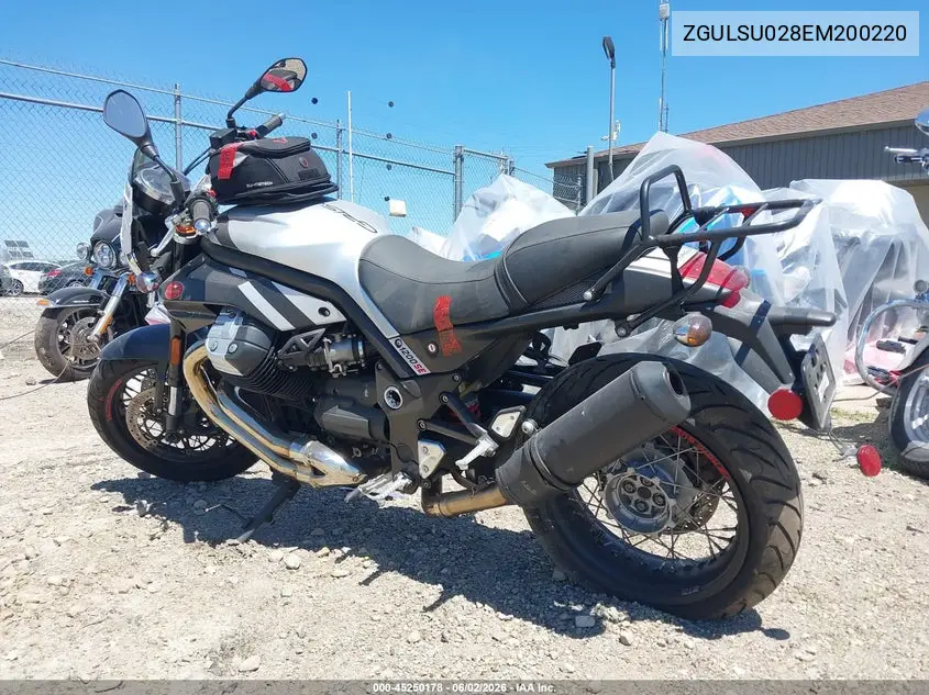 2014 Moto Guzzi Griso 1200 8V VIN: ZGULSU028EM200220 Lot: 45250178
