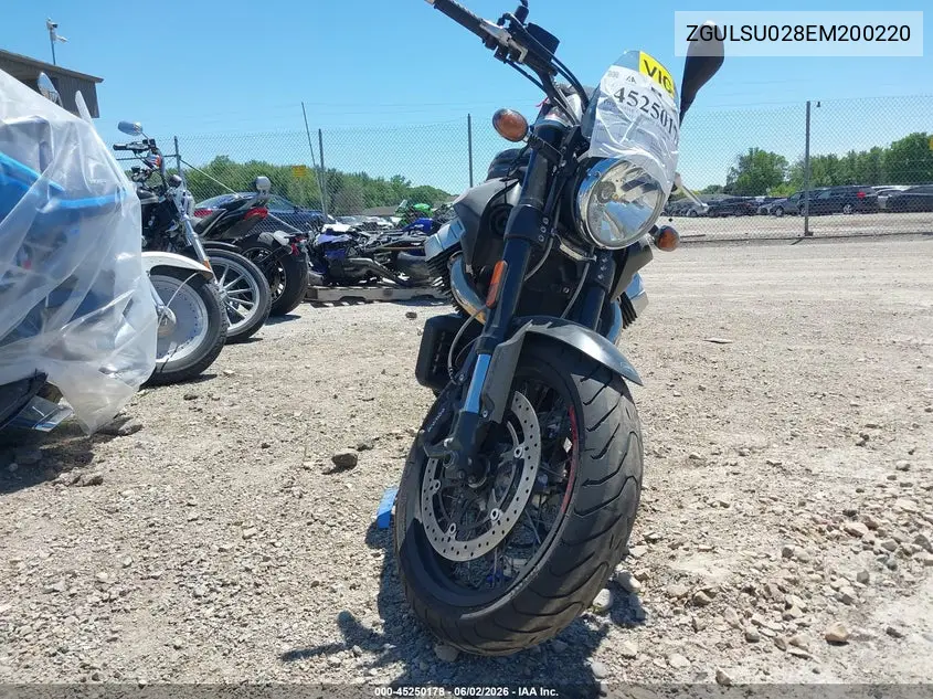 2014 Moto Guzzi Griso 1200 8V VIN: ZGULSU028EM200220 Lot: 45250178