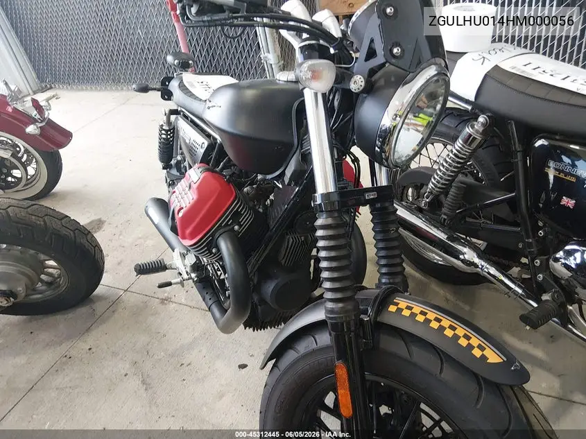 2017 Moto Guzzi V9 Roamer VIN: ZGULHU014HM000056 Lot: 45312445