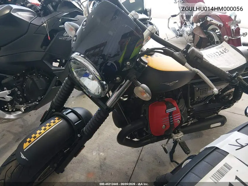 2017 Moto Guzzi V9 Roamer VIN: ZGULHU014HM000056 Lot: 45312445