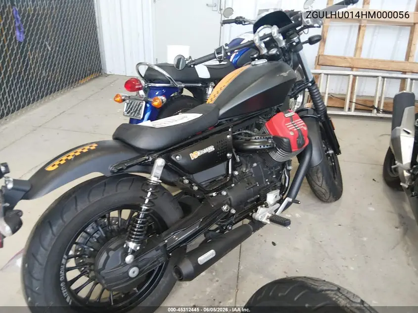 2017 Moto Guzzi V9 Roamer VIN: ZGULHU014HM000056 Lot: 45312445