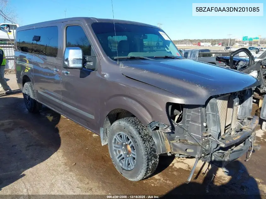 5BZAF0AA3DN201085 2013 Nissan Nv Passenger Nv3500 Hd Sl V8