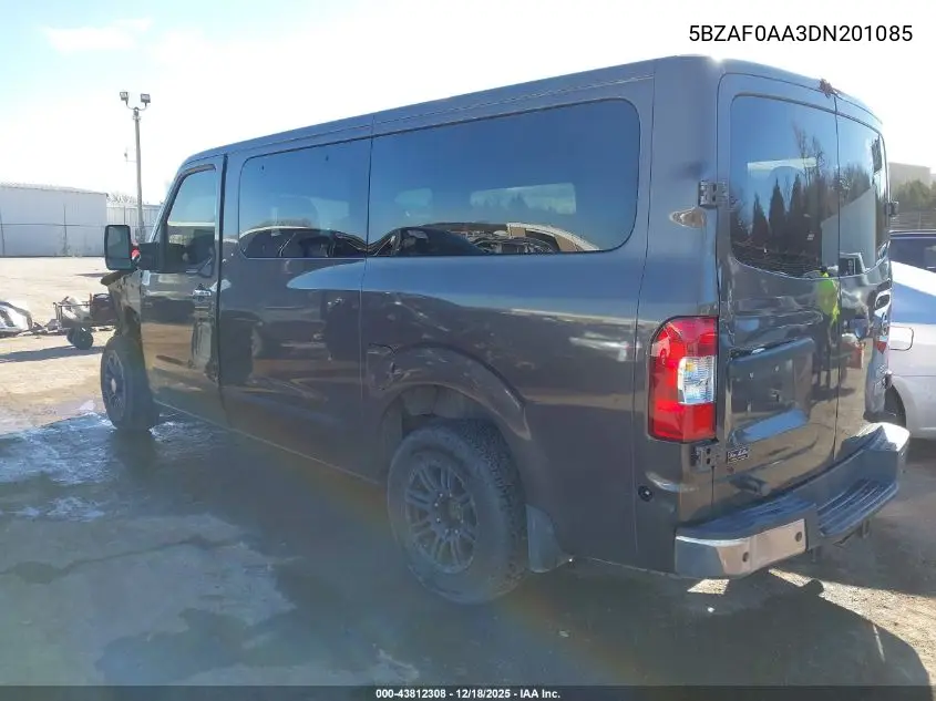 5BZAF0AA3DN201085 2013 Nissan Nv Passenger Nv3500 Hd Sl V8