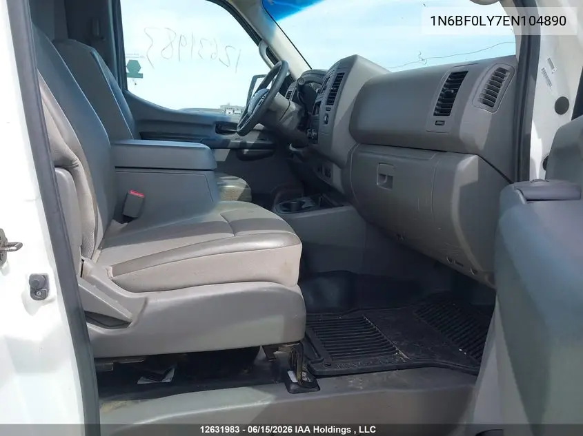 2014 Nissan Nv Cargo Nv2500 Hd Sv V6 VIN: 1N6BF0LY7EN104890 Lot: 12631983x