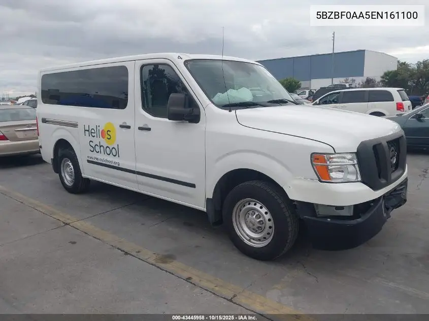 5BZBF0AA5EN161100 2014 Nissan Nv Passenger Nv3500 Hd S V6/Sv V6