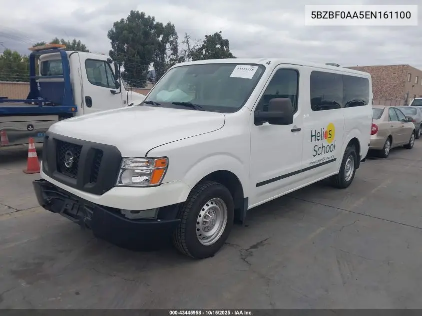 5BZBF0AA5EN161100 2014 Nissan Nv Passenger Nv3500 Hd S V6/Sv V6