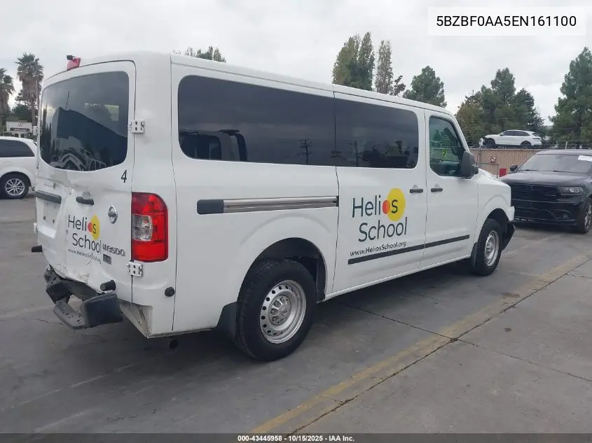 5BZBF0AA5EN161100 2014 Nissan Nv Passenger Nv3500 Hd S V6/Sv V6
