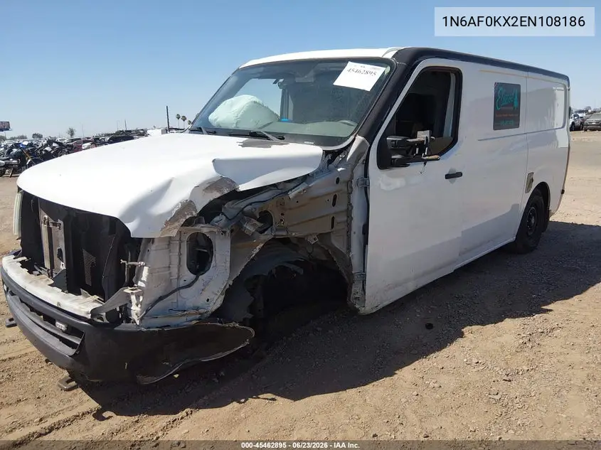 2014 Nissan Nv Cargo Nv2500 Hd S V8 VIN: 1N6AF0KX2EN108186 Lot: 45462895