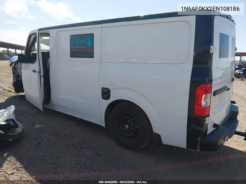 2014 Nissan Nv Cargo Nv2500 Hd S V8 VIN: 1N6AF0KX2EN108186 Lot: 45462895