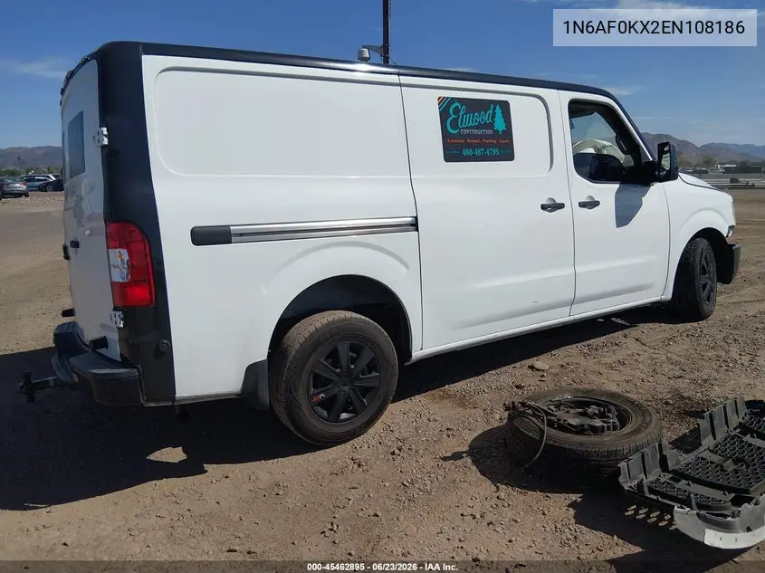 2014 Nissan Nv Cargo Nv2500 Hd S V8 VIN: 1N6AF0KX2EN108186 Lot: 45462895