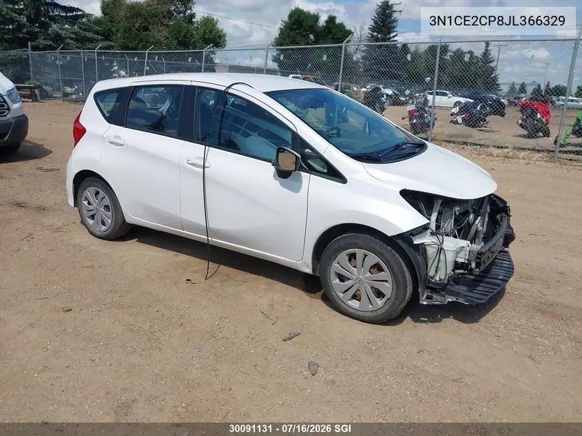 2018 Nissan Versa Note S/Sr/Sv VIN: 3N1CE2CP8JL366329 Lot: 30091131