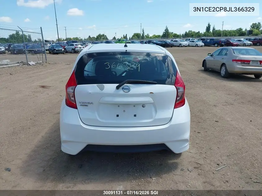 2018 Nissan Versa Note S/Sr/Sv VIN: 3N1CE2CP8JL366329 Lot: 30091131