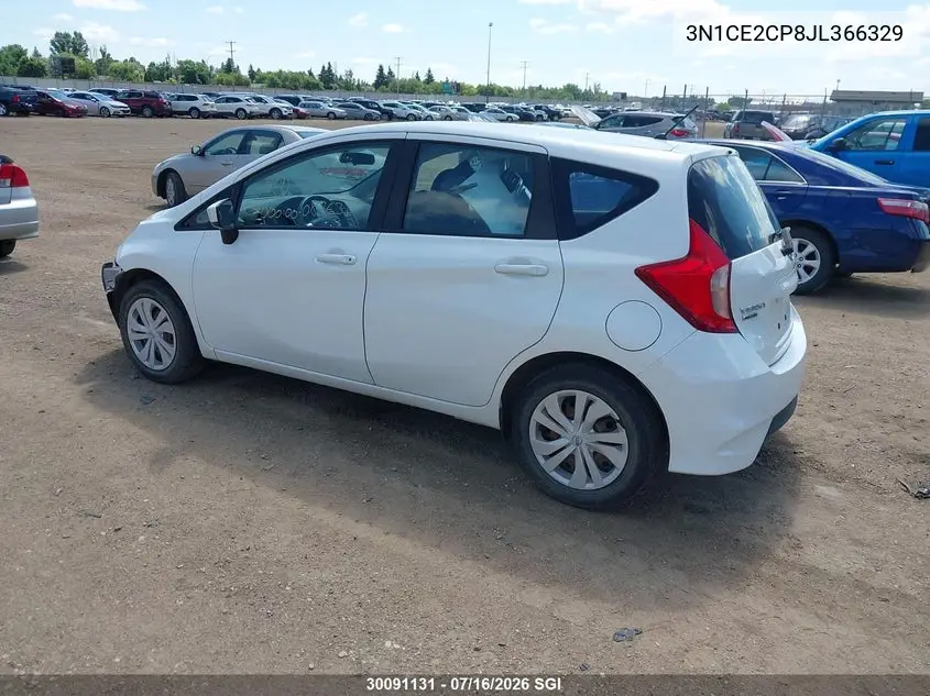 2018 Nissan Versa Note S/Sr/Sv VIN: 3N1CE2CP8JL366329 Lot: 30091131