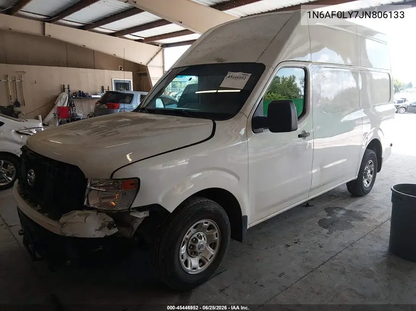 2018 Nissan Nv Cargo Nv2500 Hd Sv V8 VIN: 1N6AF0LY7JN806133 Lot: 45446952