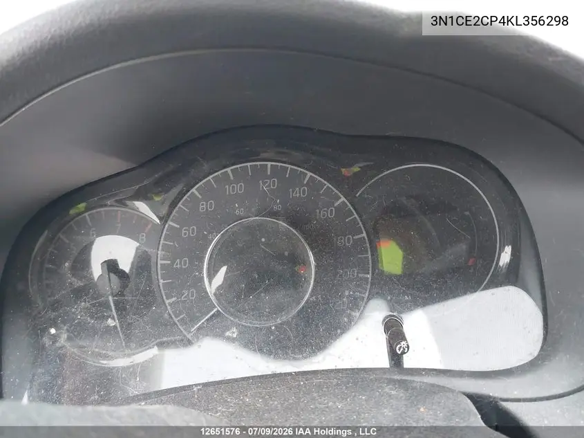 2019 Nissan Versa Note S/Sr/Sv VIN: 3N1CE2CP4KL356298 Lot: 12651576