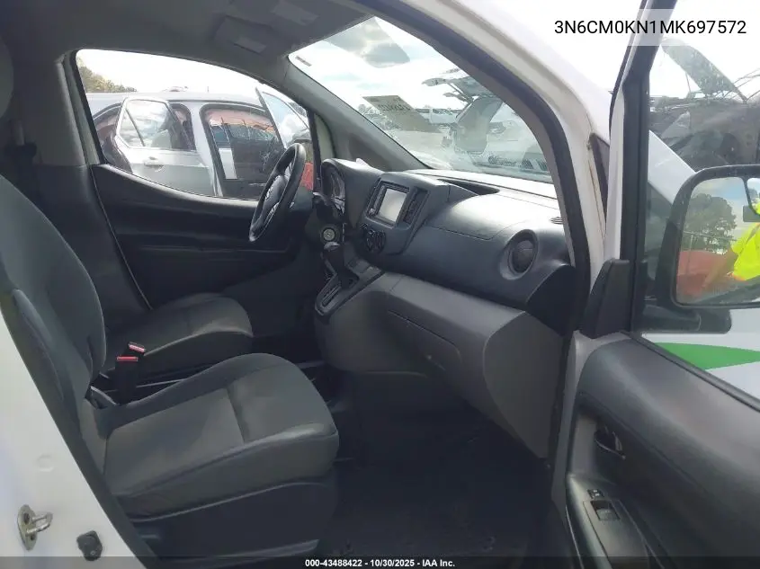 3N6CM0KN1MK697572 2021 Nissan Nv200 Cargo S Xtronic Cvt