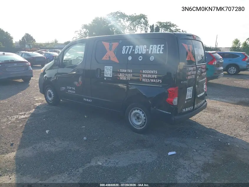 2021 Nissan Nv200 2.5S/2.5Sv VIN: 3N6CM0KN6MK708310 Lot: 45658520
