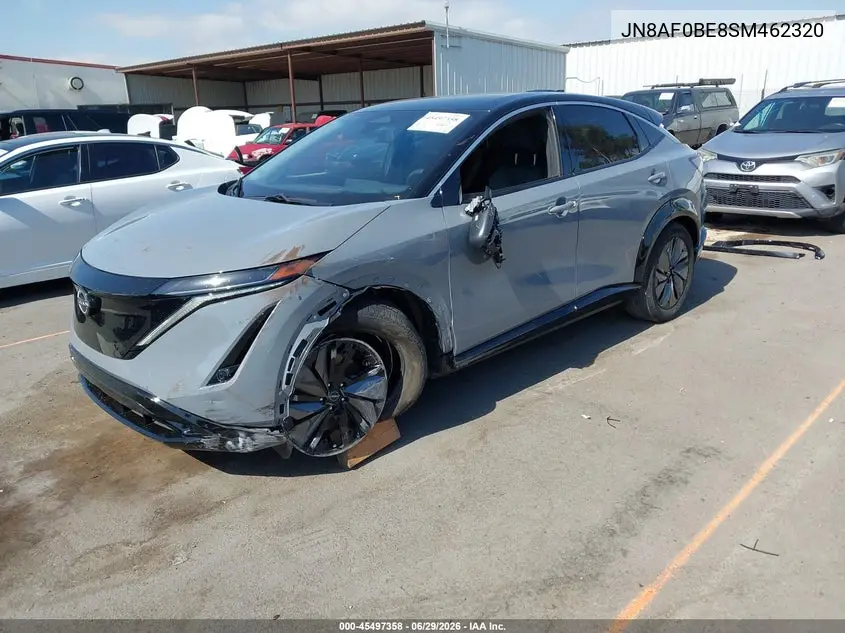 2025 Nissan Ariya Engage VIN: JN8AF0BE8SM462320 Lot: 45497358