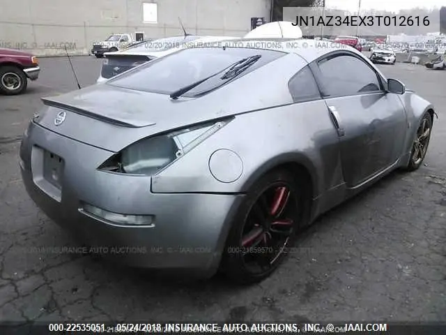 2003 Nissan 350Z Coupe VIN: JN1AZ34EX3T012616 Lot: 22535051