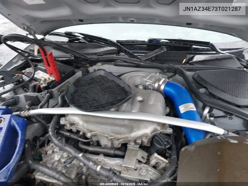 2003 Nissan 350Z Touring VIN: JN1AZ34E73T021287 Lot: 44599589