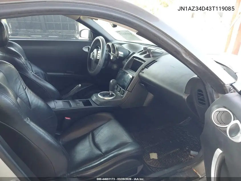 2003 Nissan 350Z Enthusiast VIN: JN1AZ34D43T119085 Lot: 44651173
