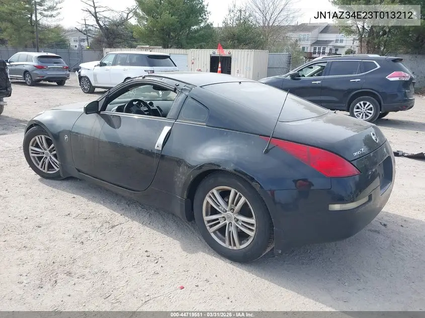 2003 Nissan 350Z VIN: JN1AZ34E23T013212 Lot: 44719551