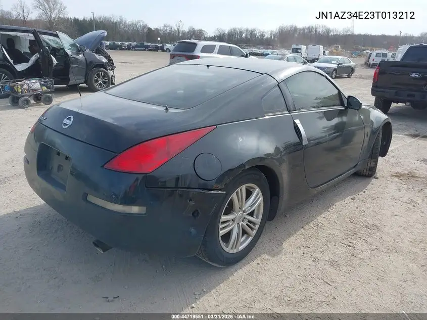 2003 Nissan 350Z VIN: JN1AZ34E23T013212 Lot: 44719551