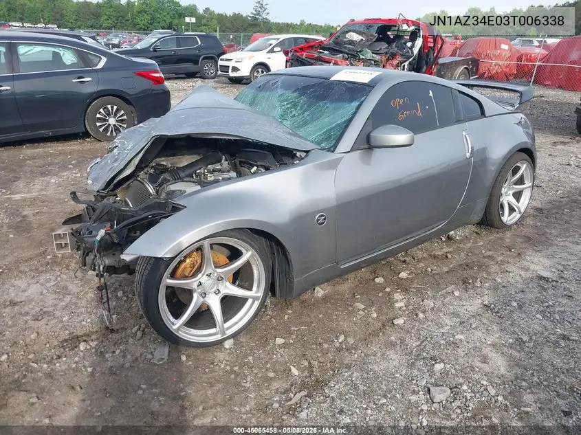 2003 Nissan 350Z Touring VIN: JN1AZ34E03T006338 Lot: 45065458