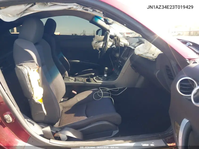2003 Nissan 350Z Track VIN: JN1AZ34E23T019429 Lot: 45263804