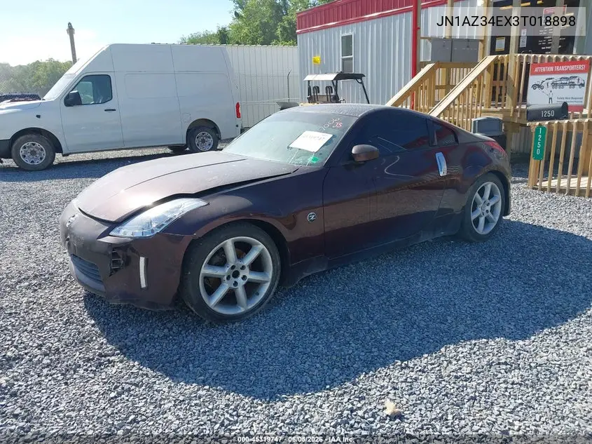 2003 Nissan 350Z Enthusiast VIN: JN1AZ34EX3T018898 Lot: 45319747