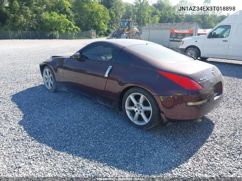 2003 Nissan 350Z Enthusiast VIN: JN1AZ34EX3T018898 Lot: 45319747