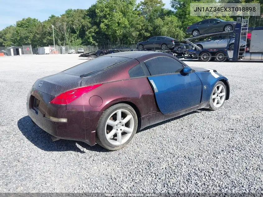 2003 Nissan 350Z Enthusiast VIN: JN1AZ34EX3T018898 Lot: 45319747