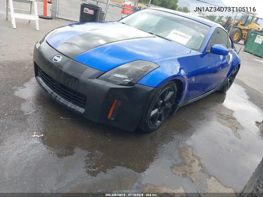 2003 Nissan 350Z Touring VIN: JN1AZ34D73T105116 Lot: 45636615