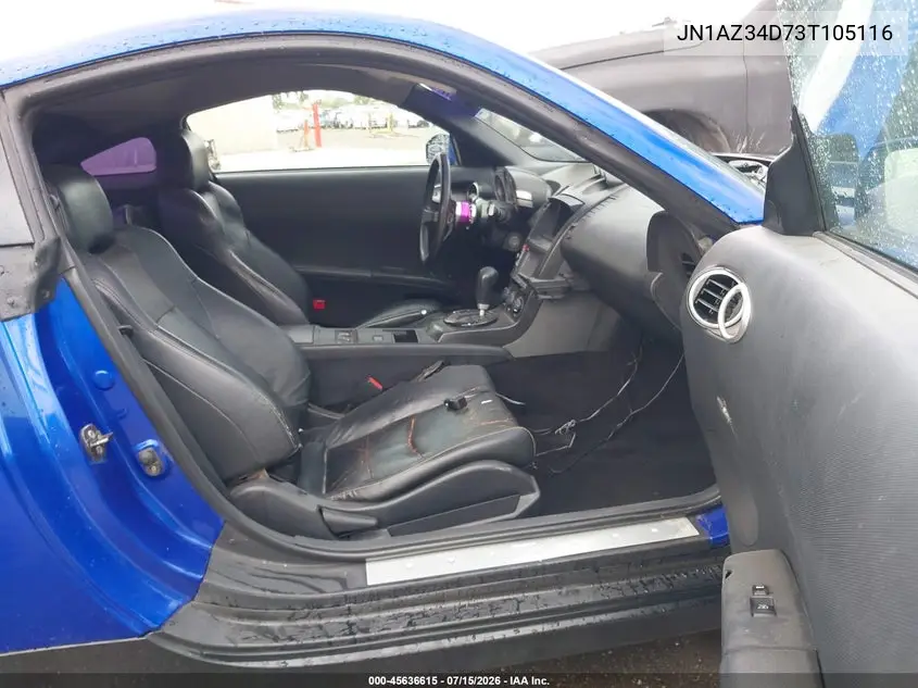 2003 Nissan 350Z Touring VIN: JN1AZ34D73T105116 Lot: 45636615