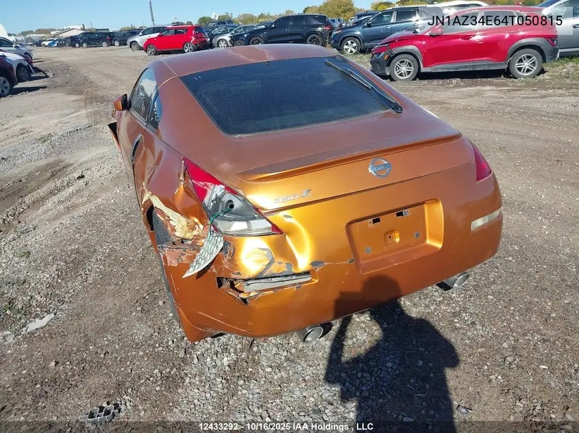2004 Nissan 350Z Touring VIN: JN1AZ34E64T050815 Lot: 12433292