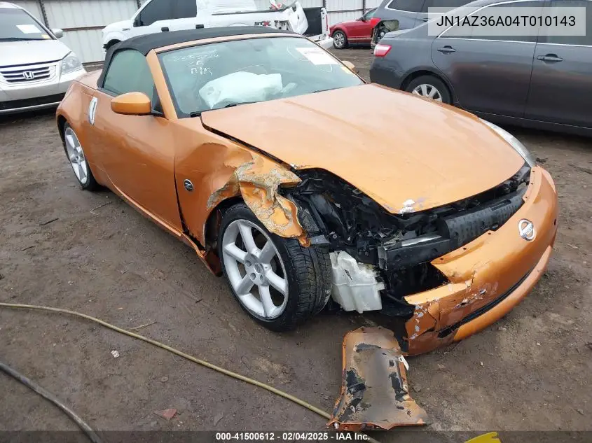 2004 Nissan 350Z Touring VIN: JN1AZ36A04T010143 Lot: 41500612