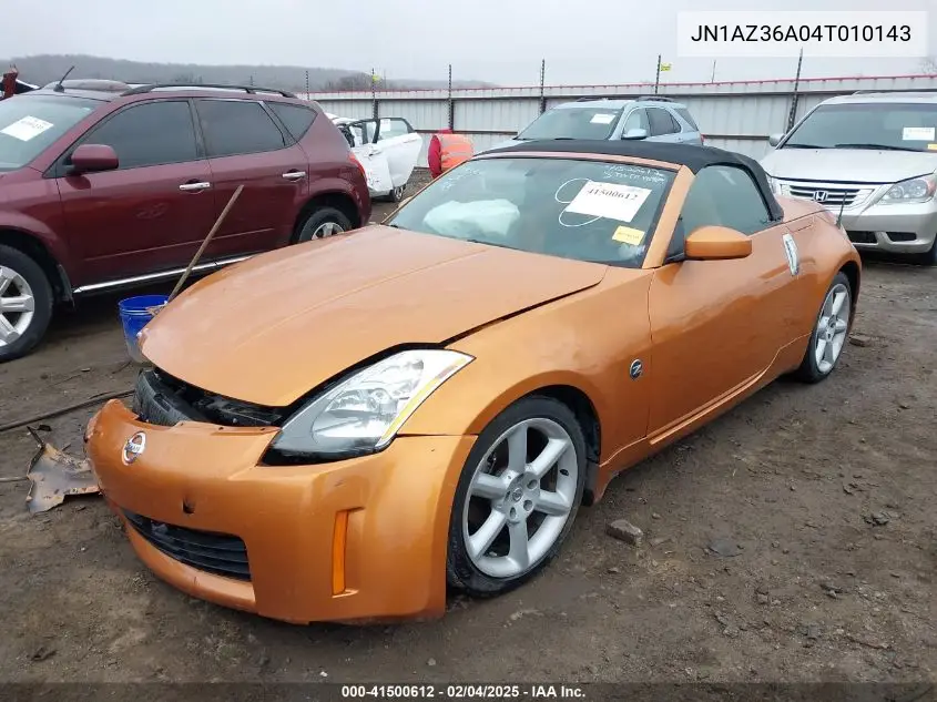 2004 Nissan 350Z Touring VIN: JN1AZ36A04T010143 Lot: 41500612