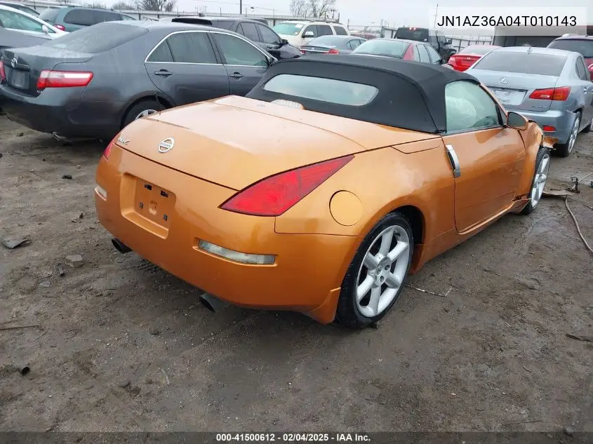 2004 Nissan 350Z Touring VIN: JN1AZ36A04T010143 Lot: 41500612