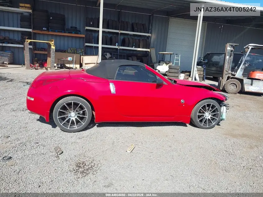 2004 Nissan 350Z Touring VIN: JN1AZ36AX4T005242 Lot: 44934050