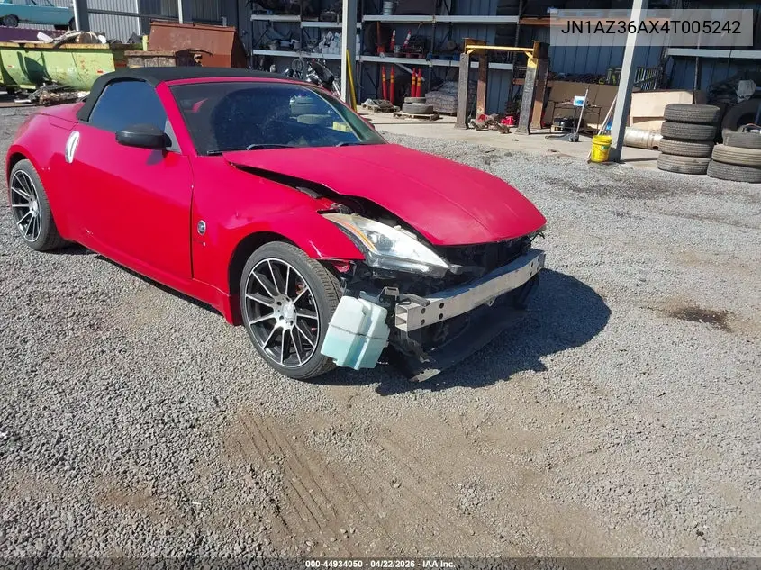 2004 Nissan 350Z Touring VIN: JN1AZ36AX4T005242 Lot: 44934050