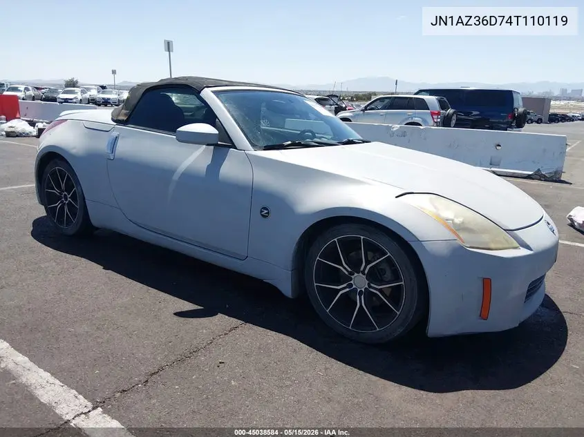 2004 Nissan 350Z Enthusiast VIN: JN1AZ36D74T110119 Lot: 45038584