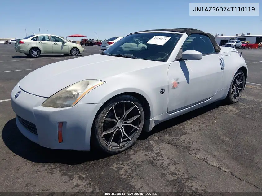 2004 Nissan 350Z Enthusiast VIN: JN1AZ36D74T110119 Lot: 45038584