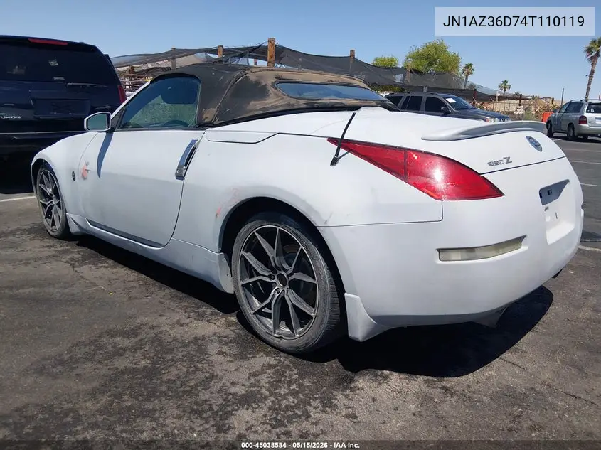 2004 Nissan 350Z Enthusiast VIN: JN1AZ36D74T110119 Lot: 45038584