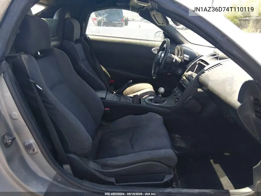 2004 Nissan 350Z Enthusiast VIN: JN1AZ36D74T110119 Lot: 45038584