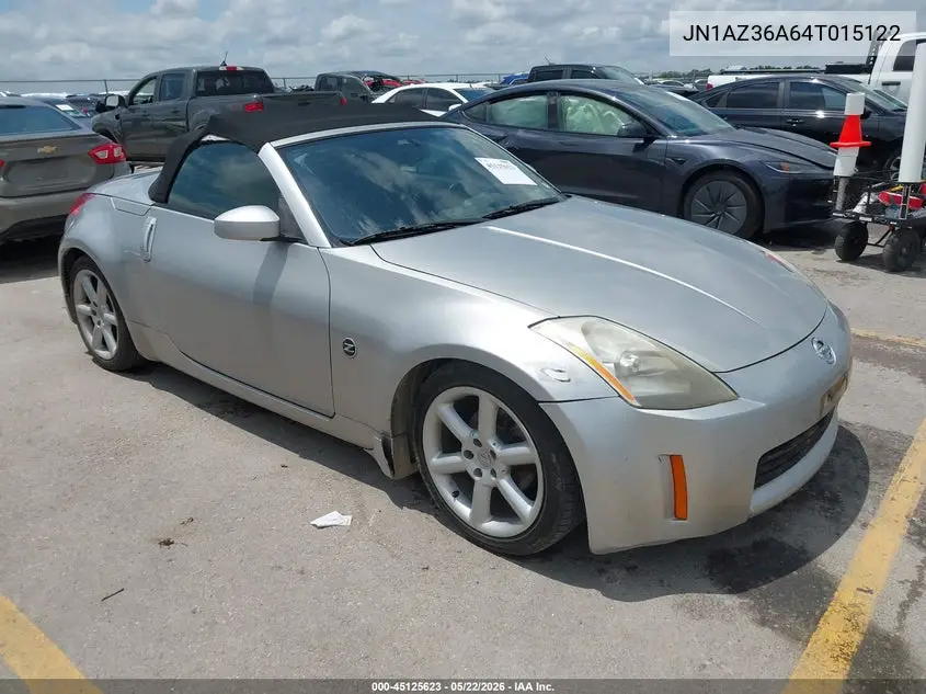2004 Nissan 350Z Touring VIN: JN1AZ36A64T015122 Lot: 45125623