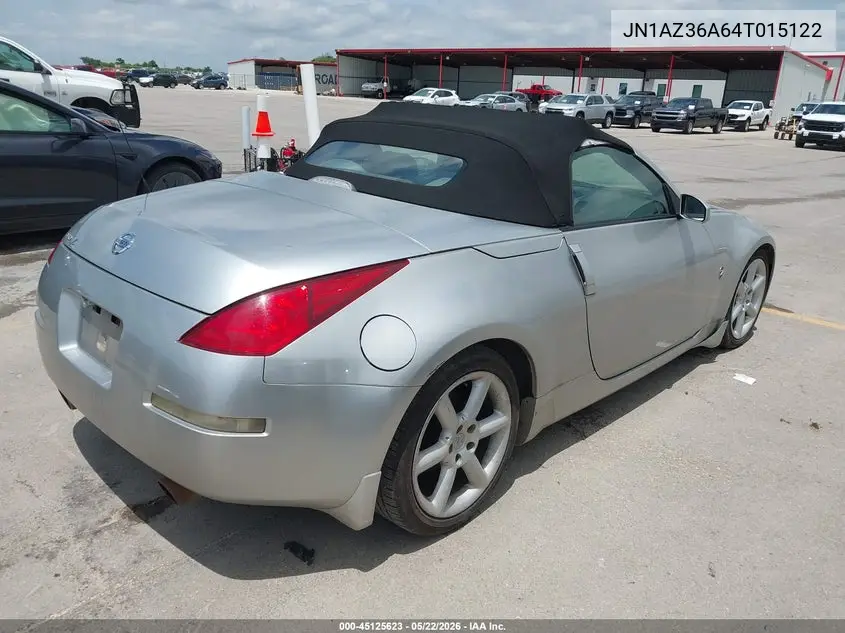 2004 Nissan 350Z Touring VIN: JN1AZ36A64T015122 Lot: 45125623