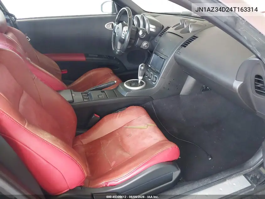 2004 Nissan 350Z Touring VIN: JN1AZ34D24T163314 Lot: 45306612