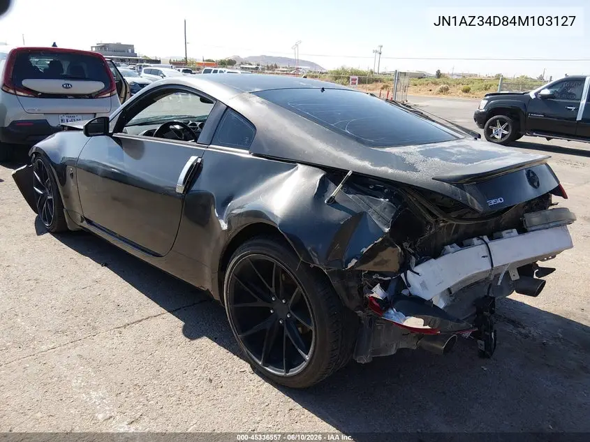 2004 Nissan 350Z Touring VIN: JN1AZ34D84M103127 Lot: 45336557
