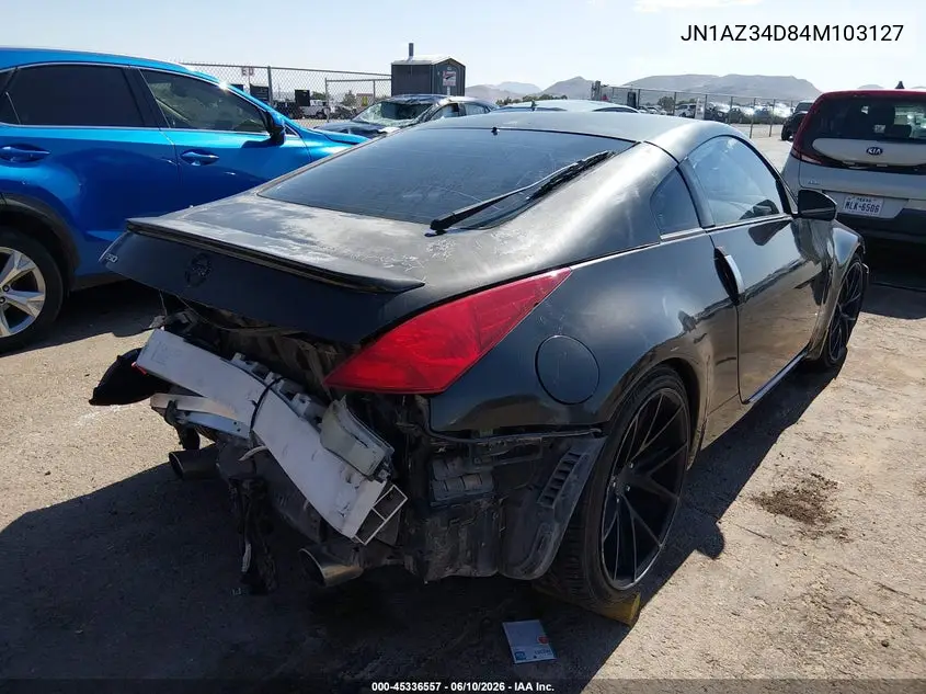 2004 Nissan 350Z Touring VIN: JN1AZ34D84M103127 Lot: 45336557