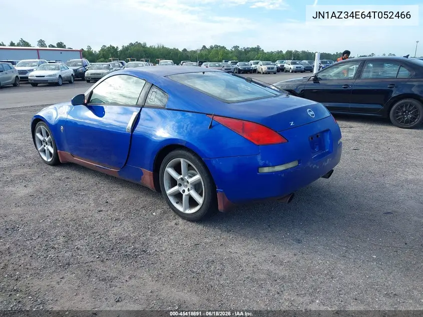 2004 Nissan 350Z Touring VIN: JN1AZ34E64T052466 Lot: 45418691